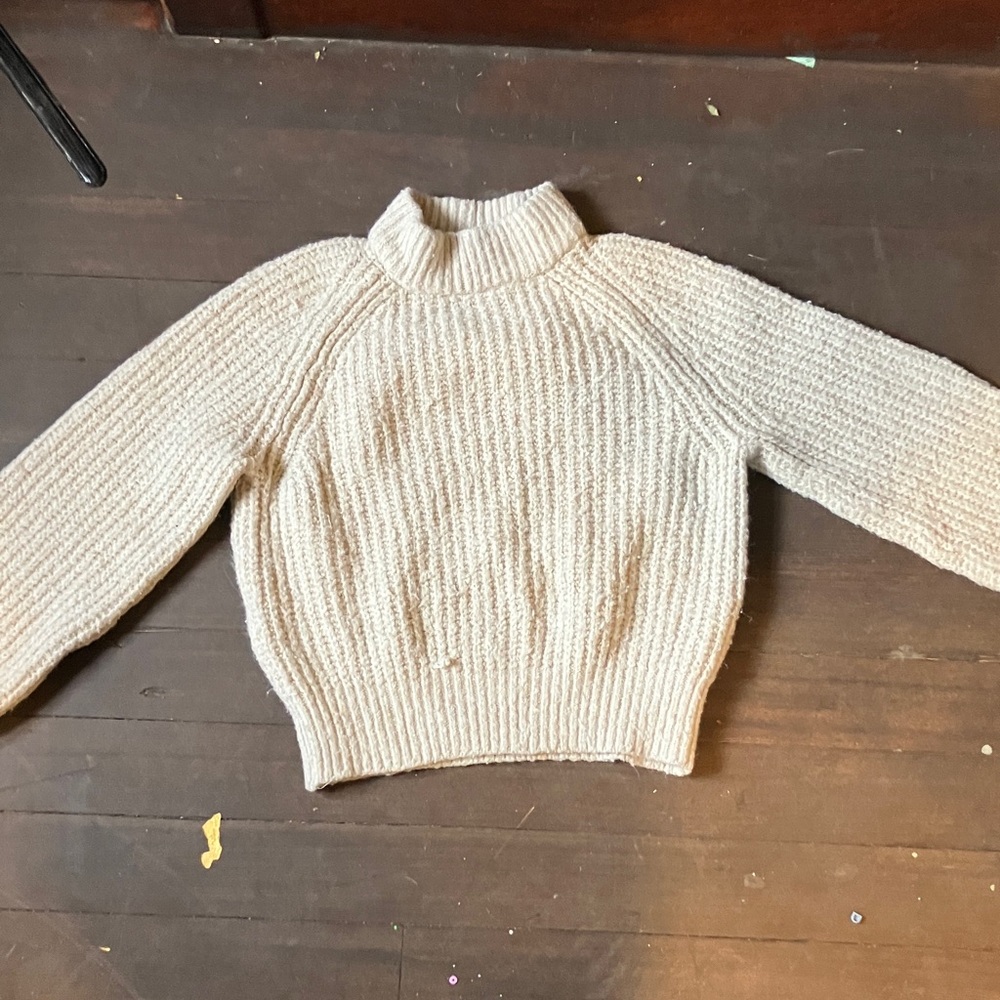 Universal Thread Cream Cowl Neck Sweater
